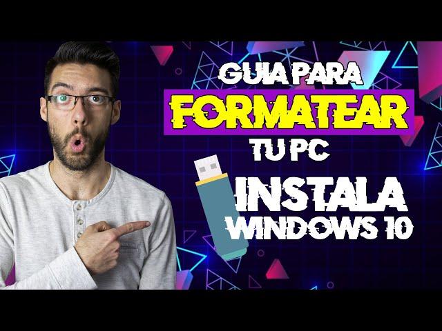  How to FORMAT a PC and INSTALL Windows 10 Operating System from USB  *Step by Step* 2023