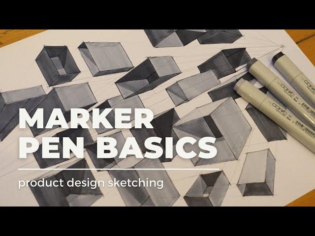 Marker pen basics - design sketching!