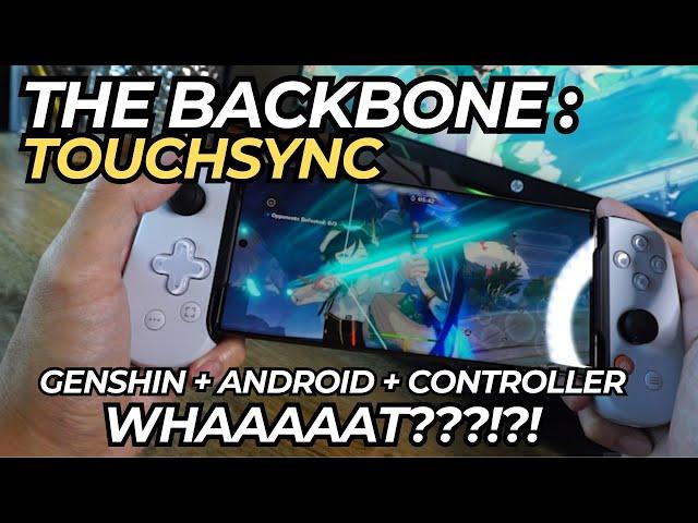 How to use The Backbone's TouchSync | Genshin + Android + Controller Workaround! Firmware Update