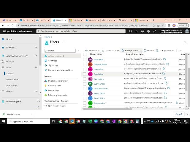 How to Bulk delete M365 Users