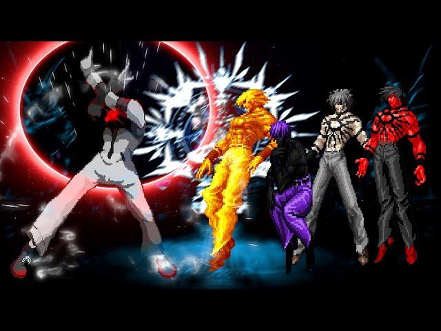 Kof Mugen Dark Donald VS Hyper Orochi Team!!