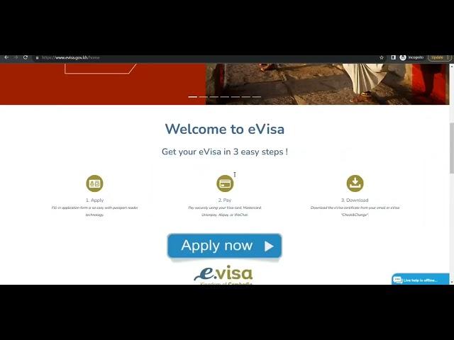 How To Apply Cambodia eVisa (Tourist Visa) Online Step By Step Full Details