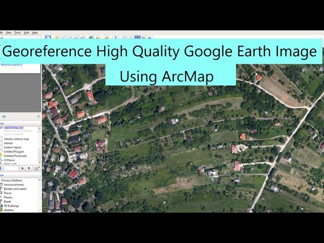 How to download Google Earth Image and Georeference it in ArcGIS software |Georeference ArcMap