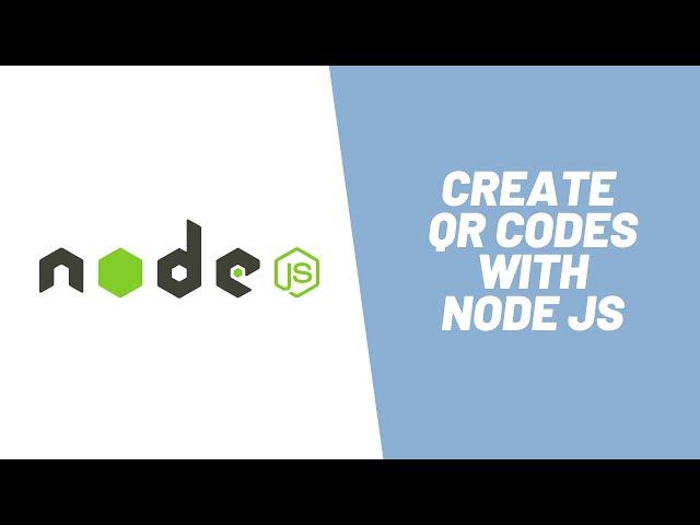 Learn how to create QR codes using Node JS in 10 minutes
