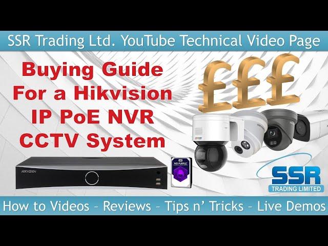 Hikvision IP PoE CCTV System Buyers Guide for Home Shop Office NVR & Cameras 2022