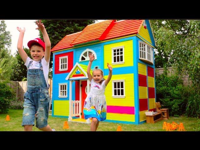 Pretend Play in DIY Playhouse for children