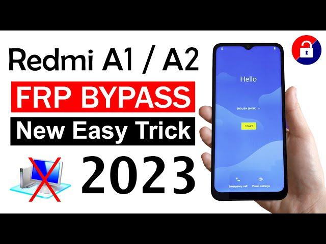 Redmi A1/A2 Google account bypass | 2023 New Method (without pc)