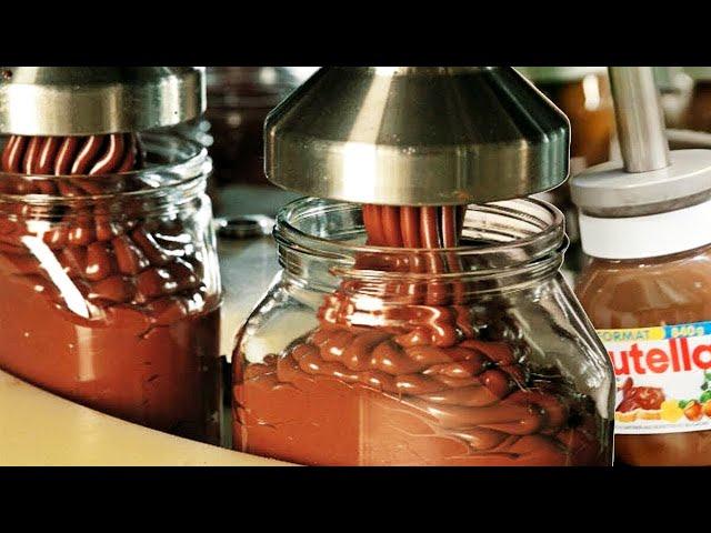 COMO se HACE la NUTELLA con AVELLANAS en la FÁBRICA