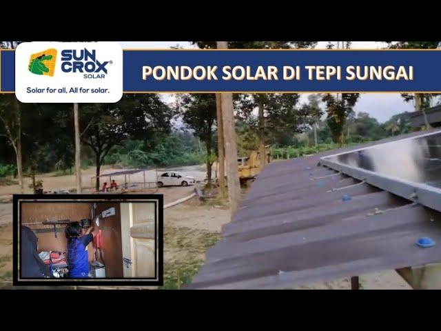 Sistem tenaga solar asas untuk pondok/rumah kebun/dusun durian di Batang Kali, Selangor