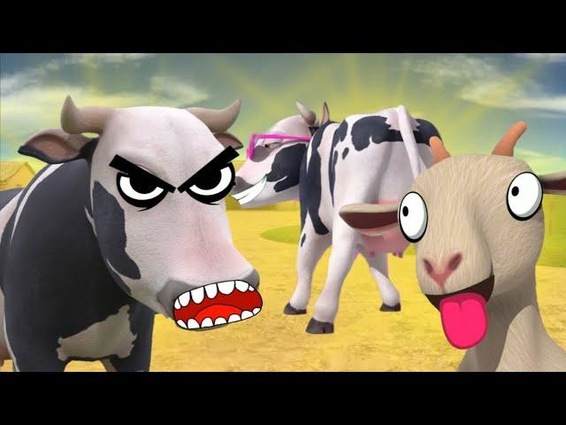 "La Vaca Lola and the Bull: Fun Adventure on the Farm | Berto Vaca Lola"