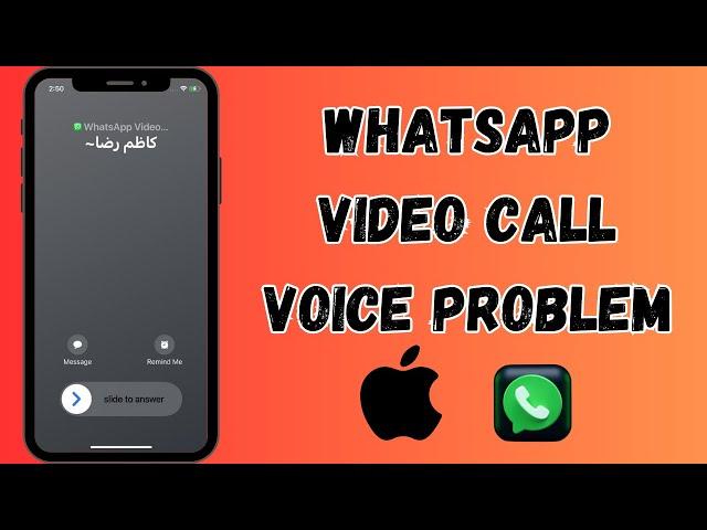 How To Fix WhatsApp Video Call Voice Problem iPhone iOS 17