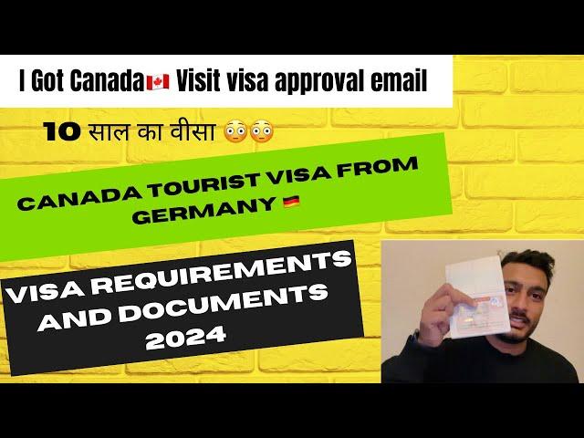 How to get Canada tourist visa part 1 | Canada Visit visa from Germany| How to apply for Canada Visa