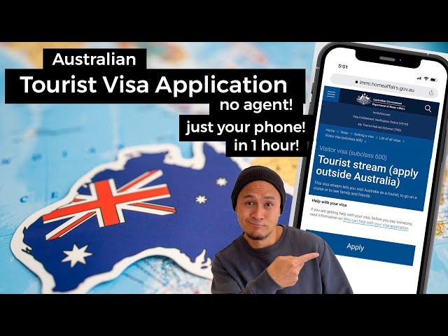 Tourist Visa Australia | visitor visa subclass 600 | How to apply with no agent