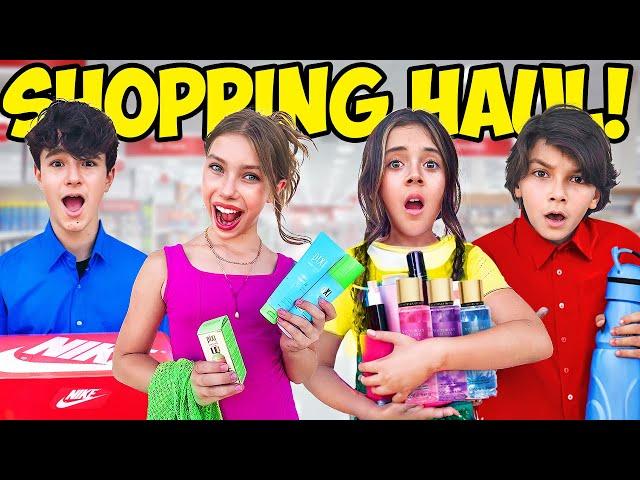 CRAZY BACK TO SCHOOL SHOPPING HAUL CHALLENGE!**2023-2024 Fashion and Skincare**|Rock Squad