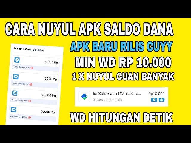 CARA NUYUL APK PENGHASIL SALDO DANA - APO BARU AUTO CUAN CUYYY