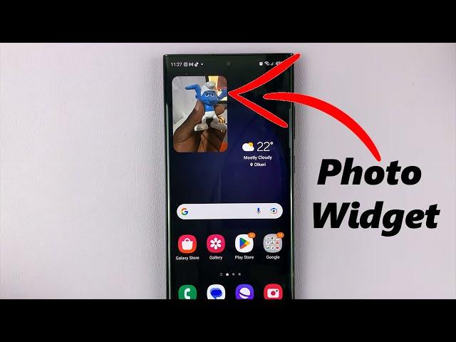 Samsung Galaxy S23's: How To Add Photo Widget On Home Screen