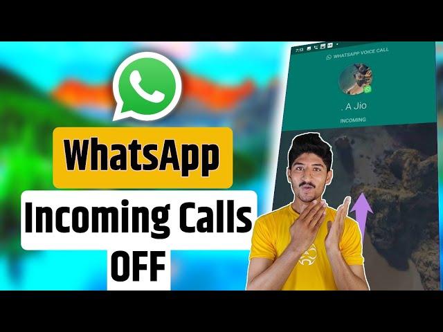 how to turn off whatsapp incoming calls/ whatsapp me incoming call kaise band kare