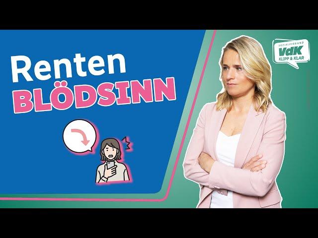 Was gerade bei der Rente gehörig schief läuft | Klipp und Klar