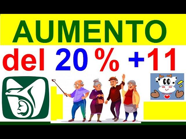AUMENTO 20% + 11 PENSIONADOS IMSS LEY 1973 NUEVA PENSION MINIMA GARANTIZADA 2023 #vaquitapolitica