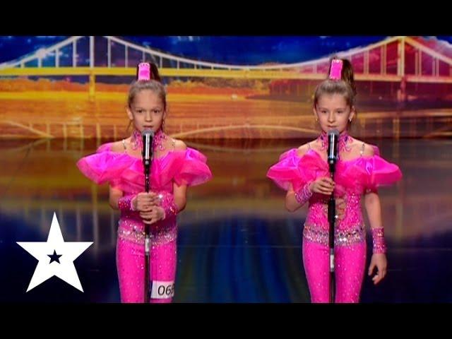 Disco dance with acrobatics from Alina and Nastya. Ukraine's got talent.