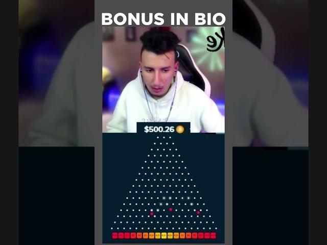 BONUS IN BIO #casino #plinko #gambling #stream #bigwin #shorts #casinostream #plinkogame #game