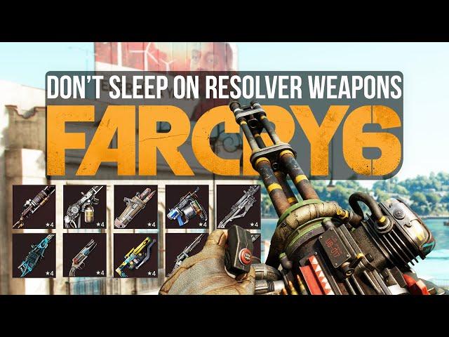 All Resolver Weapons Ranked From Worst To Best In Far Cry 6 (Far Cry 6 Best Resolver Weapons)