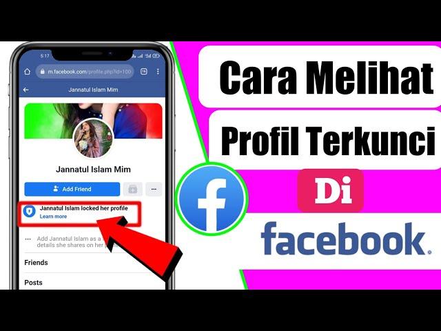 Cara melihat profil terkunci di facebook ||  tutorial buka profil kunci 2023