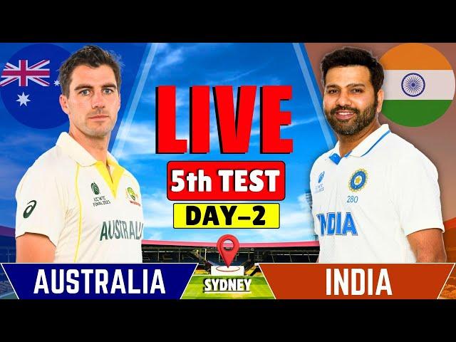 India vs Australia, 5th Test, Day 2 | IND vs AUS Live Match | Live Cricket Match Today |Session 2