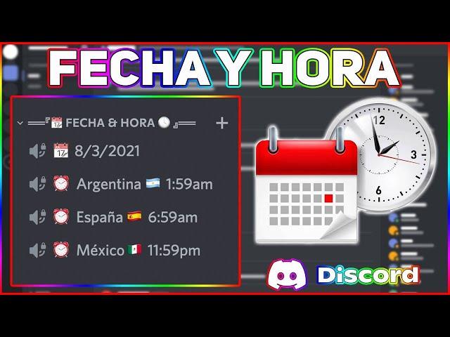 Discord Bot: Fecha y Hora  ⏰