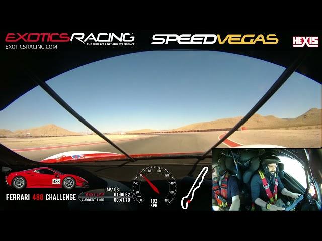 Ferrari 488 Challenge Evo // SPEED VEGAS // 59 second lap