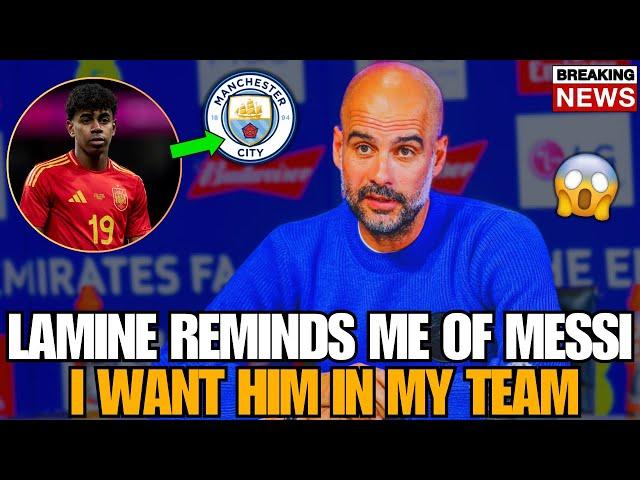 SHOCKING LOOK WHAT PEP GUARDIOLA SAID ABOUT LAMINE YAMAL BARCELONA NEWS TODAY!