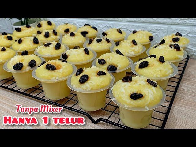 CUKUP 1 TELUR HASIL BANYAK BANGET BRUDEL CAKE KUKUS LEMBUT DAN ENAK