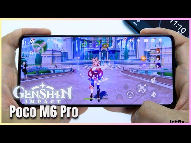 Poco M6 Pro Genshin Impact Gaming test Update | Helio G99 Ultra, 120Hz Display