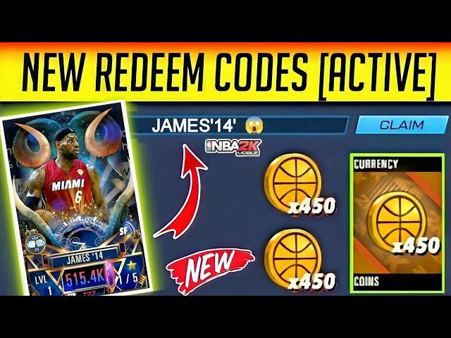 ️JAMES'14REDEEM️Nba 2k Mobile Redeem Codes 2024 - Nba 2k Mobile Redeem Codes