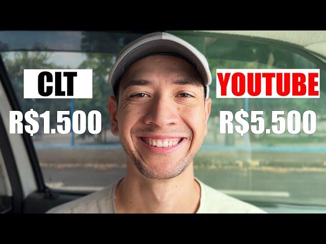 É POSSÍVEL VIVER DE YOUTUBE? SIM, LARGUEI CLT!