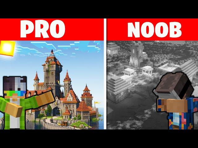 NOOB VS PRO KRALLIK YAPI KAPIŞMASI! -Minecraft