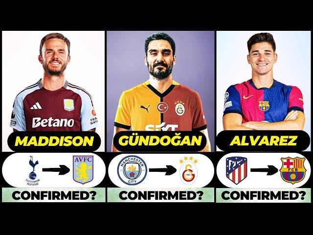  ALL LATEST CONFIRMED TRANSFER SUMMER AND RUMOURS 2025,  Gundogan, Maddison, Alvarez️