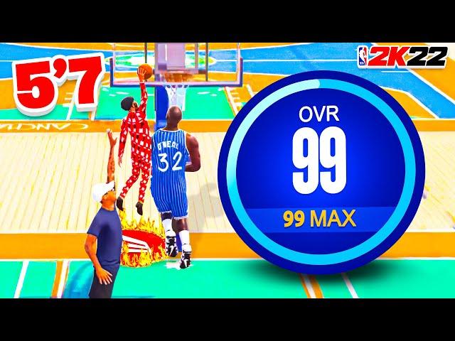 My 99 OVERALL 5’7” SLASHER is a GLITCH on NBA 2K22! INSANE CONTACT DUNKS in NBA 2K22!