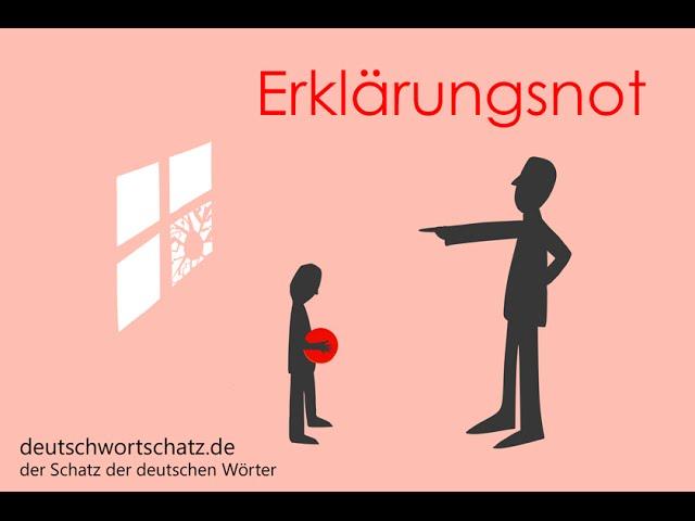 Erklärungsnot - Deutsch lernen - Wortschatz 0064