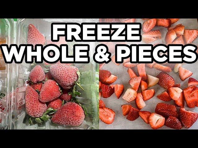 How to Freeze Strawberries Whole & in Pieces | How to Cook by MOMables