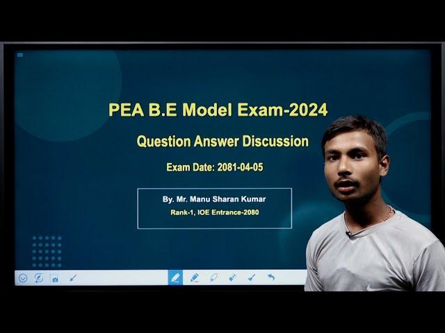 Q & A Session | By. Mr. Manu Sharan Kumar (IOE Entrance Topper-2080) | PEA Weekly Test | 2081-04-05