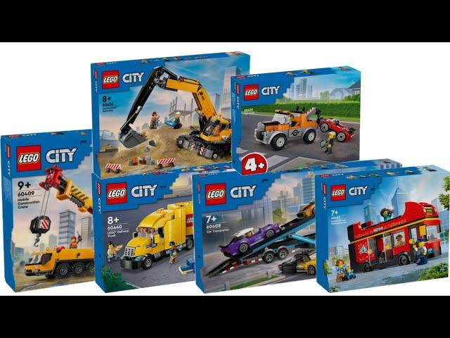 All LEGO City Great Vehicles sets summer 2024 Compilation/Collection Speed Build