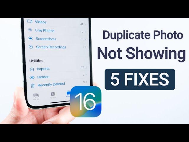 How to Fix Duplicate Album/Photo Not Showing Up in iOS 16?