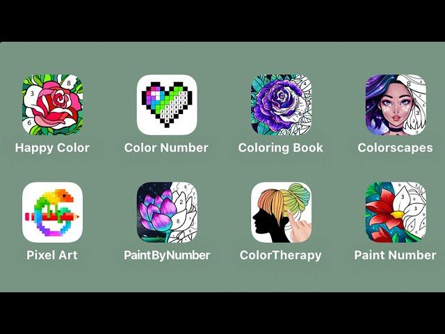 Happy Color - Color by Number,Coloring Book,Colorscapes,Pixel Art,Paint by Nymber,Color Therapy