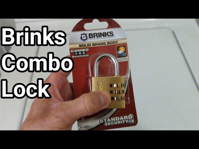 Brinks resettable combo lock. how to set