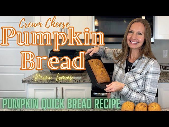 Cream Cheese Pumpkin Bread Recipe - Pumpkin Cream Cheese Bread Mini Loaves - Vintage Recipe