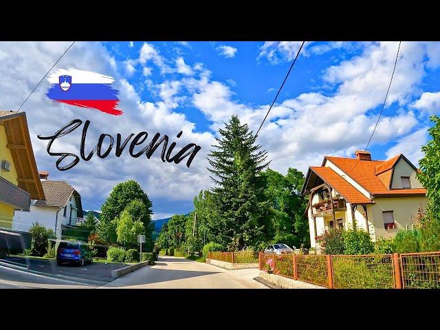 DRIVING IN SLOVENIA  4K ONE OF THE MOST BEAUTIFUL ROADS AROUND LAKE BLED SLOVENIAN VILLAGES