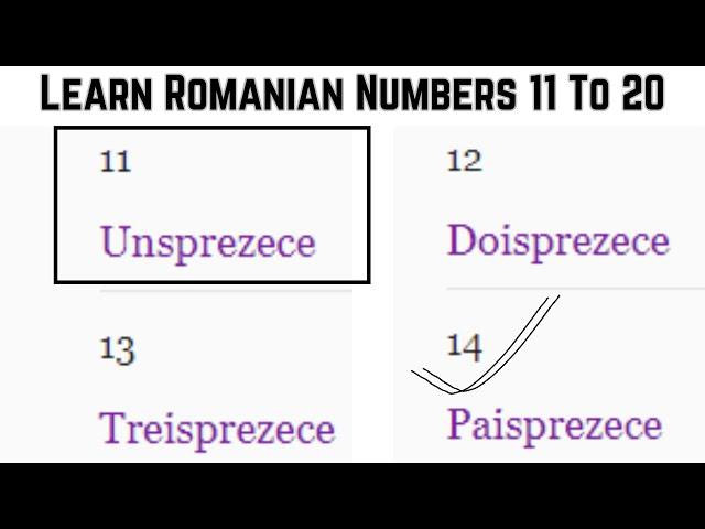 Learn Romanian Language in Nepali || Romanian Numbers 11 To 20 #romanian #numbers