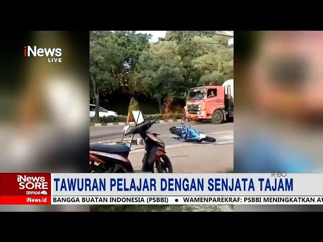 Tawuran Pelajar di Tangerang Selatan, Satu Terkena Sabetan Senjata Tajam #iNewsSore 10/12