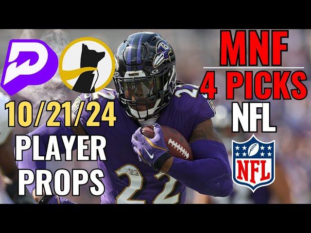 PRIZEPICKS NFL MONDAY NIGHT FOOTBALL 10/14 CORE PLAYER PROPS!! 2 Games!